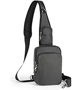 Keanoo Sling Bag, Crossbody Bag with Zipper Lock, RFID & Water Resistant for Women and Men Small ...