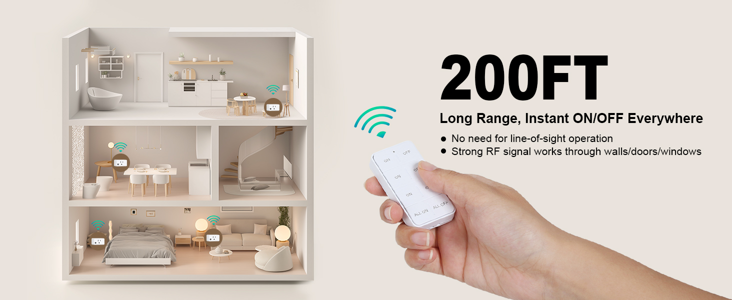 remote control outlet plug