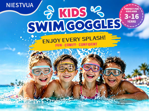 Swim Goggles for Boys Girls