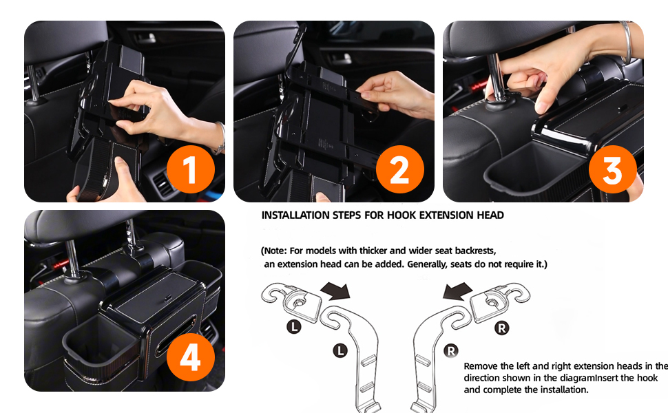 Car Organizer for Kids and Travel,Car Rear Backseat Extra Multifunctional Drink Cup Holder