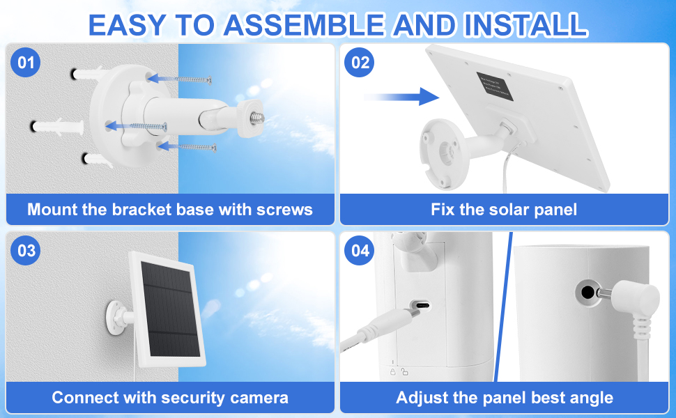 Solar Panel for Camera 5W Solar Charger