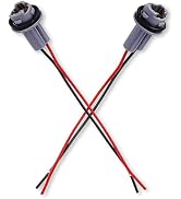KoiLuvGo 2PCS Turn Signal Socket Tail Light Harness, T13 T15 T10 194 Brake Side Marker Light Sock...