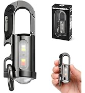 Ciwuzxs Rechargeable Keychain Flashlights, 1200 Lumens Dual Light Sources Compact and Portable Mi...