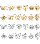 PH PandaHall 24 Styles Daisy Flower Modesty Pins, Gold Silver Flower Brooch Dainty Brooch Pin Lap...