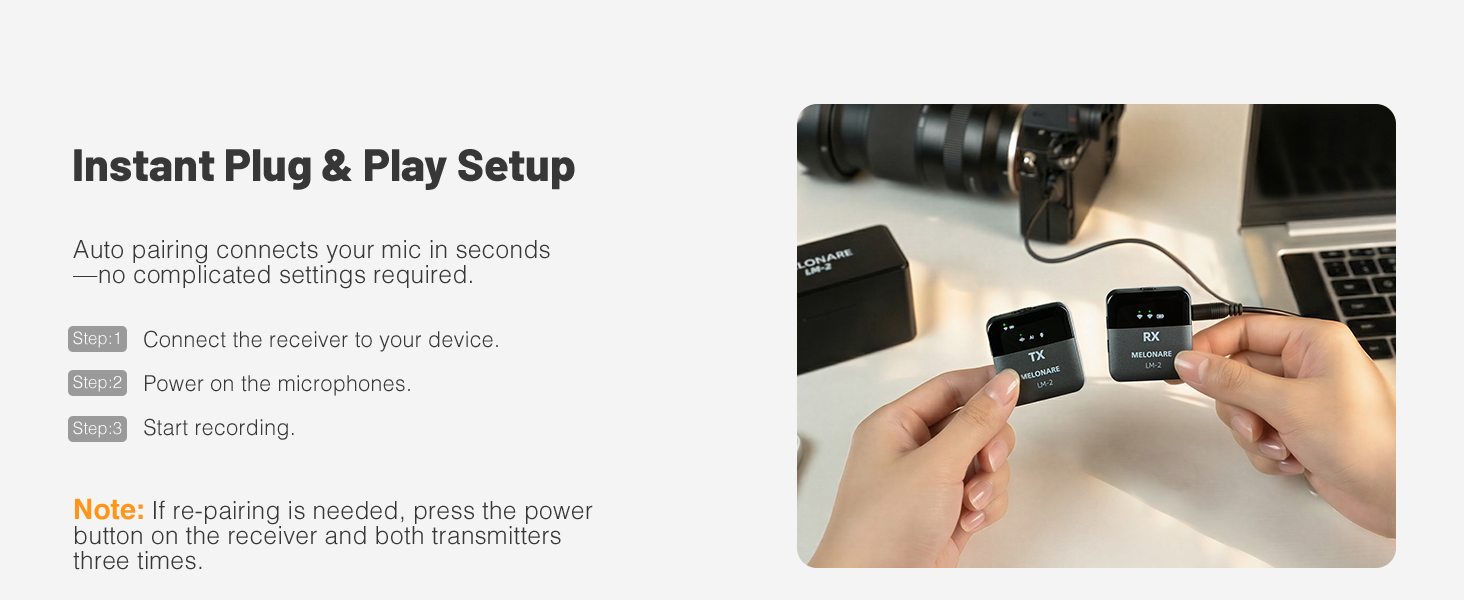 Portable Wireless Lavalier Microphone