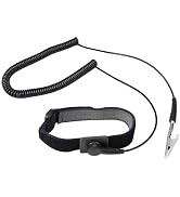 Anti Static Wrist Strap, 11" Anti Static Wristband Grounding Bracelet with Alligator Clip and Ext...