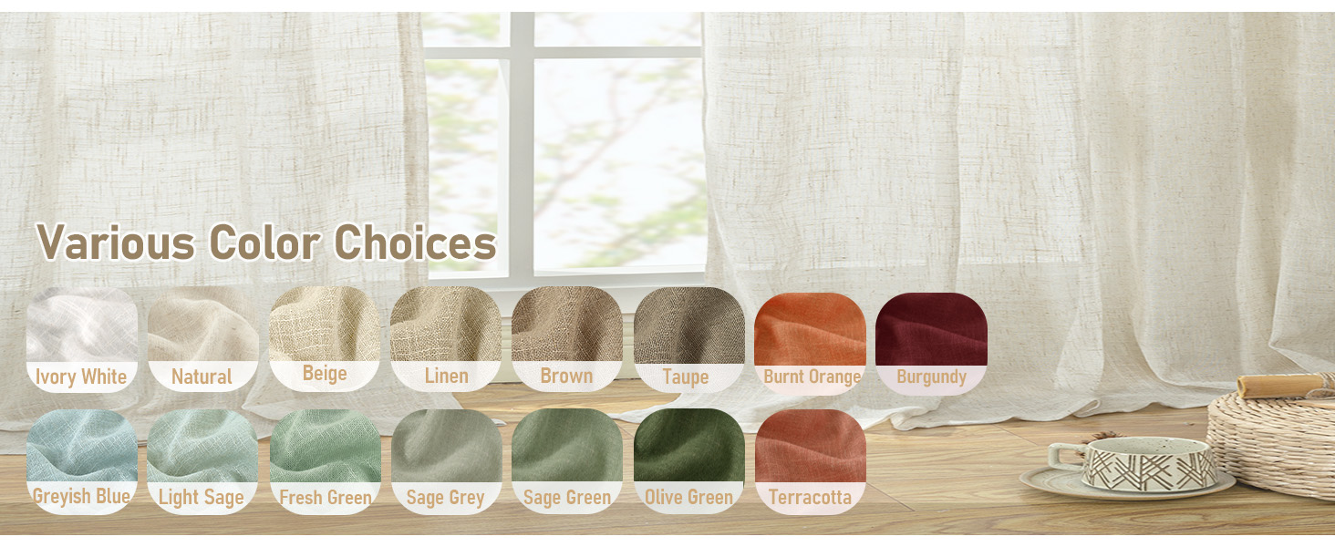 various color choices