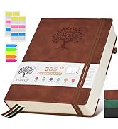 A4 Lined Journal Notebook - 365 Page Large Leather Journals for Writing Women & Men,Hardcover Not...