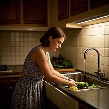 1200-1200-Plug in Under Cabinet Light Bar-Over Sink Lights