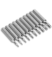 10PCS Precision Screwdriver Bits (Plum Type) 28mm Long Torx T1 T2 T3 T4 T5 T6 T7 T8 T9 T10 Miniat...