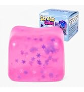 GSOOUOLD 7cm Squishy Ice Cube Fidget Toy, Sugar Ball Stress Cube for Kids Adults, Soft Squishies ...
