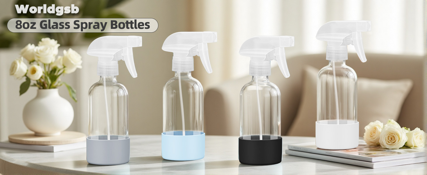 glass spray bottles 8 oz