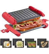 Microwave Sandwich Maker, Microwave Toastie Maker, Snack Maker & Panini Press, Microwavable Metal...