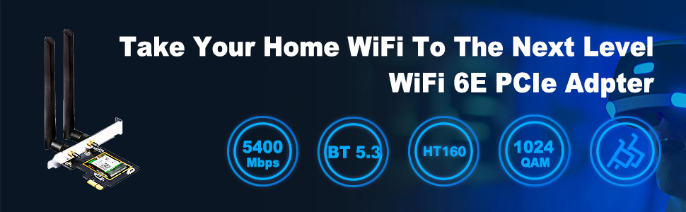 WiFi 6E PCIe Adapter