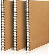 EUSOAR Spiral Notebook, B5 3 Pack 7.3