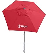 AMMSUN 8ft Large Beach Umbrellas for Sand Heavy Huty Wind Portable Commercial Grade Patio Beach U...