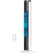 ZAFRO Tower Fan for Bedroom, 37'' Cooling Fans with 4 Modes 6 Speeds, 26 ft/s Velocity, 28dB Quie...