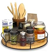 Lazy Susan Turntable Organizer for Cabinet Pantry Kitchen Countertop Refrigerator Cupboard, Pine ...