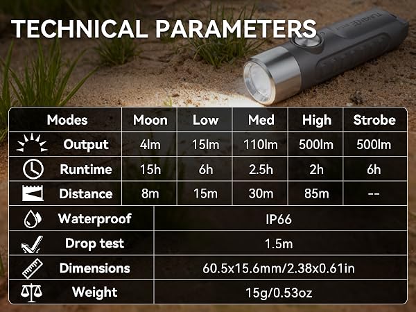 mini flashlight rechargeable