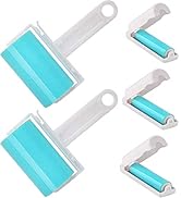 Lint Roller 5 Pack, Reusable Washable Lint Roller Sticky Gel Lint Remover Pet Hair Remover Cleane...