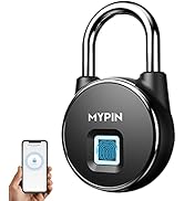 Fingerprint Padlock, Smart Keyless Bluetooth Lock APP/Fingerprint Unlock Anti-Theft Padlock Door ...