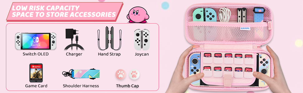 nintendo switch oled case kirby