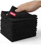 Byesly Microfiber Cleaning Cloth Set, 12 Pack lint Free Cloth - Multipurpose Dish Rags and Towels...