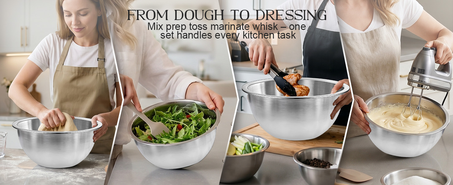 metal mixing bowls