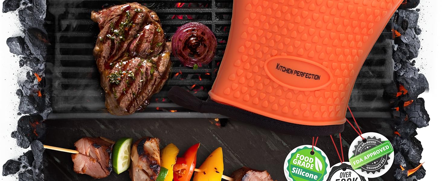 Smoker oven gloves oven mitts