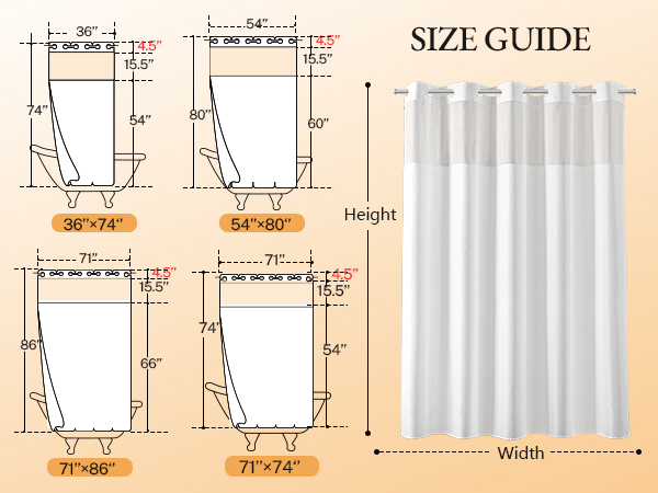white shower curtain liner