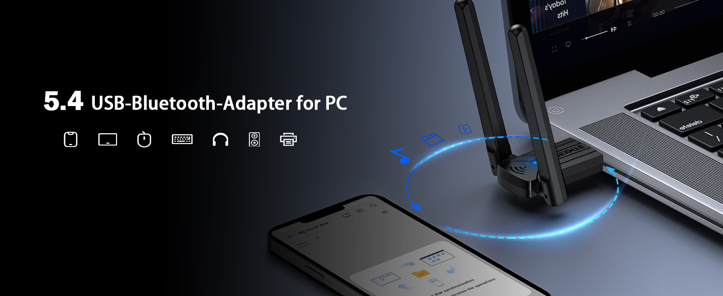 5.4 usb bluetooth adapter for pc