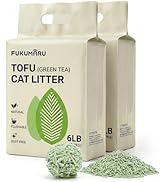 FUKUMARU Tofu Cat Litter 12LB – Clumping Cat Litter, Odor Control with Green Tea Scent, Dust Free...