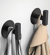 VINHOLD Self-Adhesive Coat Hooks, Stainless Steel Heavy Duty Wall Hooks, Towel Hooks for Hanging ...