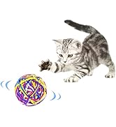 Andiker Cat Ball Toy, Handmade Colorful Woolen Yarn Balls for Cats Doing Exercise and Scratching ...