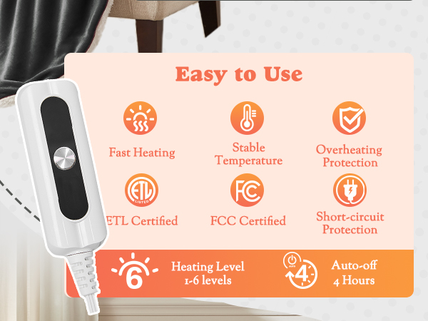 flannel heated blanket