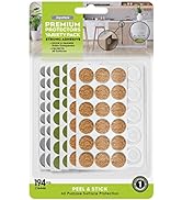 Slipstick Premium Adhesive Protector Pads Variety Pack (194 Piece) Cabinet Door Drawer Bumpers an...