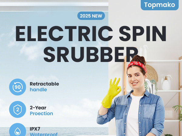electric spin scrubber