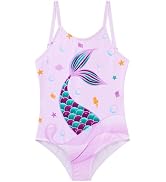 WAWSAM Girls One Piece Swimsuit Kid Beach Swimwear Toddler Bathing Suit