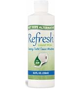 Refresh Liquid Wipe Toilet Paper Foam Refill, Original Formula, 8 Fl Oz