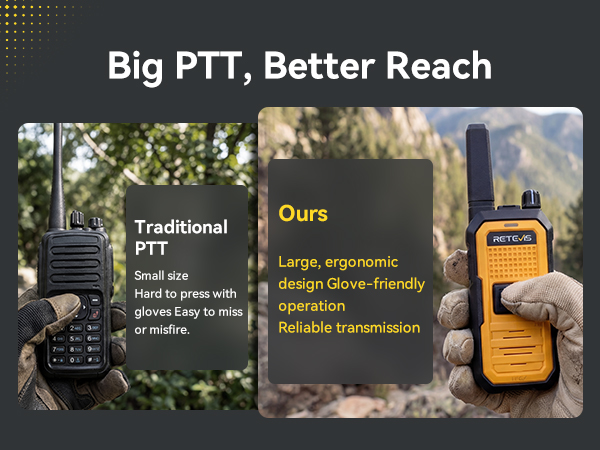 Dual PTT for Easy Use