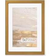 Fun Memories 5x7 Metal Picture Frame - 5 x 7 Metal Photo Frames with 4x6 Removable Mat- Ideal for...