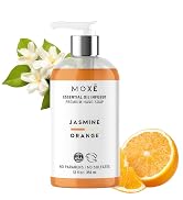 MOXE All Natural Hand Wash – Aromatic Jasmine Orange Scent – Gentle, Organic & Plant-Based – For ...