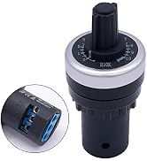 Taiss / 1Pcs LA42DWQ-22 22mm 10k ohm Governor Rotary Potentiometer Inverter Converter Resistance ...