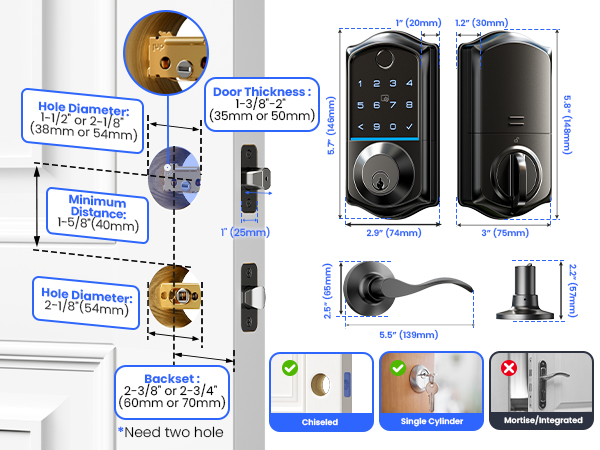 keyless entry door lock