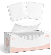 ICOTLE Square Cotton Pads,100% Cotton, Not to Shed or Fall Apart, 60 Count, Unique Triple-Layer D...