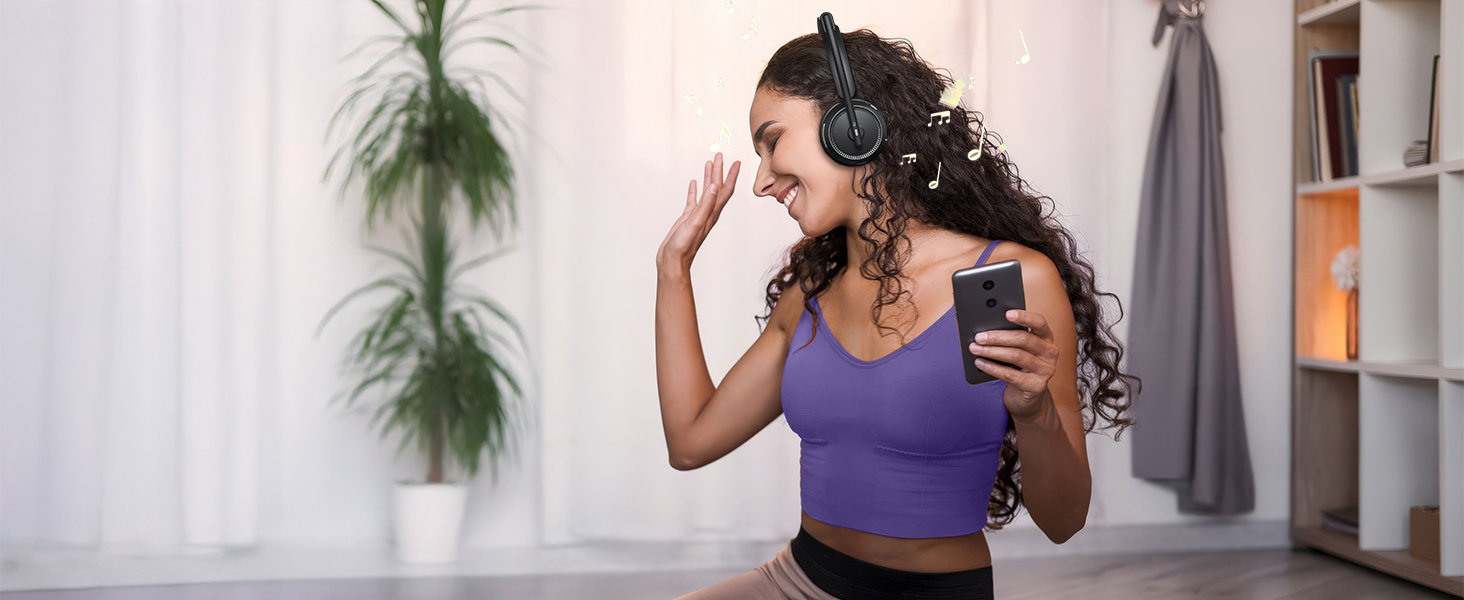 wireless headset with microphone