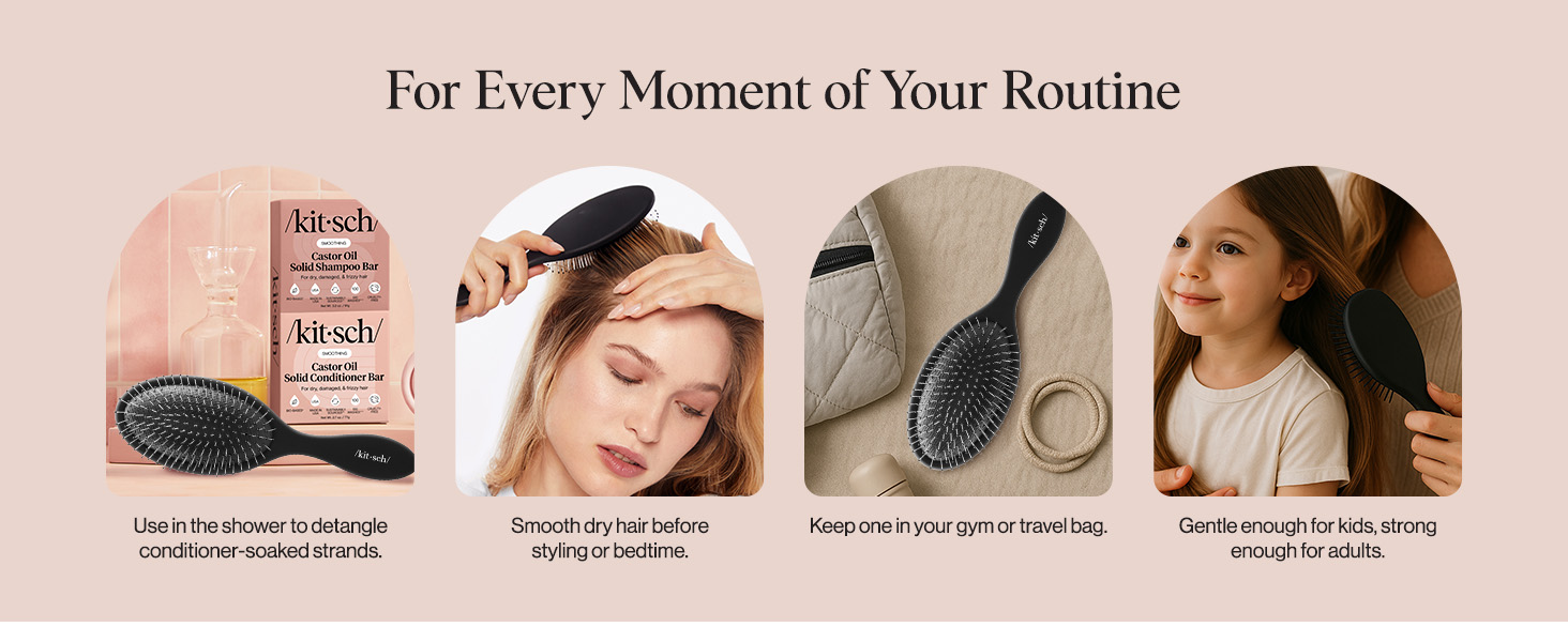 Kitsch Detangler Hair Brush for Wet and Dry Hair,