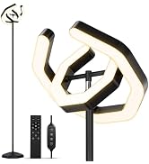 OUTON Bright Floor Lamp, 3000LM 30W LED Torchiere Floor Lamp with Remote and Touch Control, Stepl...