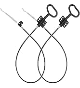 YEYETUO Sofa Recliner Cables, 2PCS Release Cables Replacement D Ring Pull Handle, Recliner Replac...