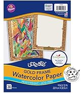 UCREATE - PAC4926 UCreate Gold Frame Watercolor Paper, Gold Frame, 9